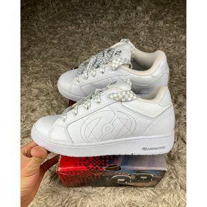 Heelys Bliss 2 Roller Skate shoes Womens/Youth Sz 7 White/Silver